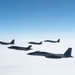 F-35A and F-15C 5-Ship Formation over Europe