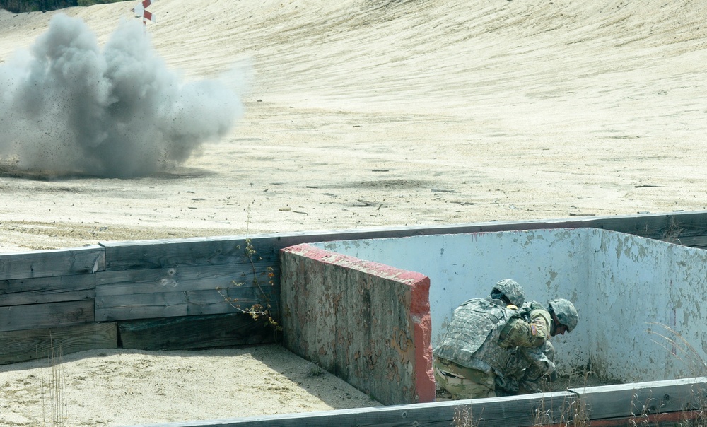 Combined Best Warrior Competition 2017 Live Hand Grenade Qualification Range