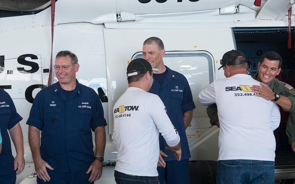 Five mariners reunite with their rescuers