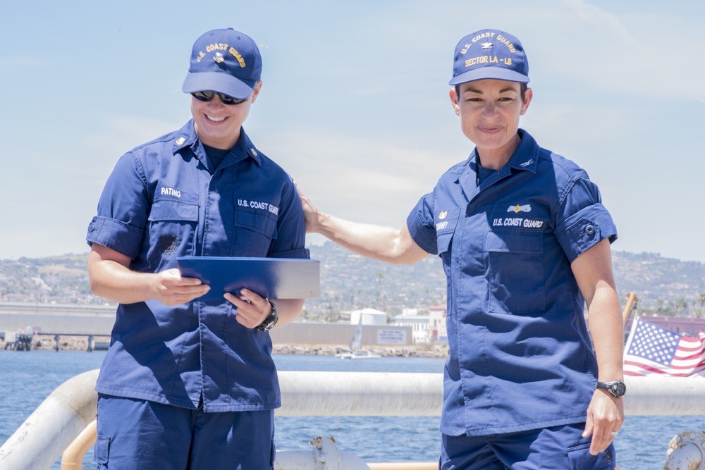 Coast Guard member awarded Cutterman Insignia