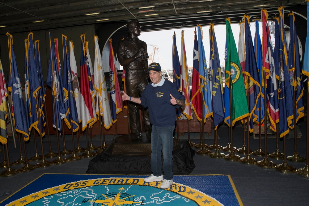 Sig Alman Visit (USS Monterey Veteran)