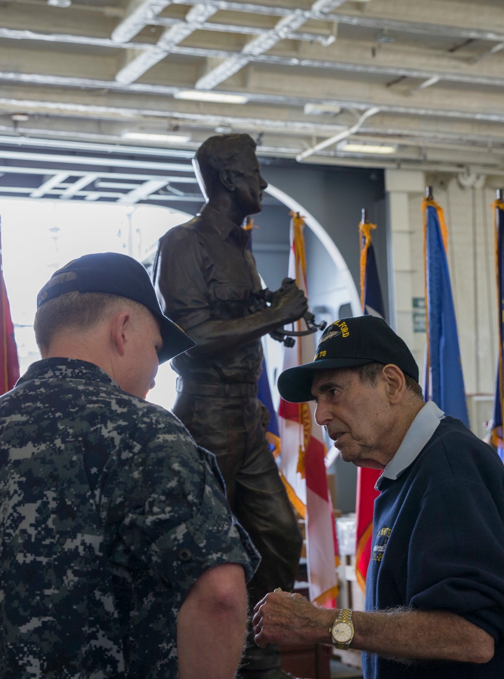 Sig Alman Visit (USS Monterey Veteran)