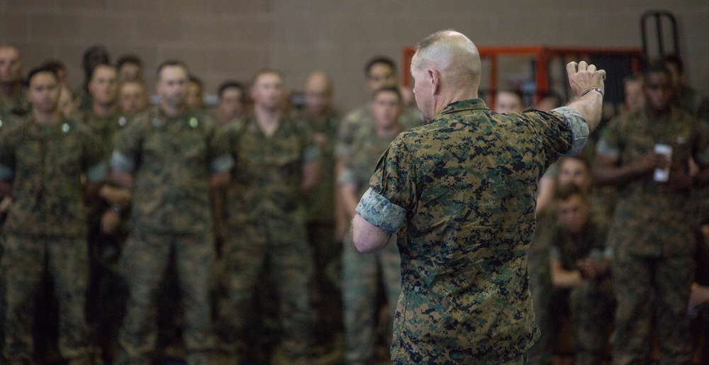 CMC Speaks to Officers at MCB Camp Pendleton