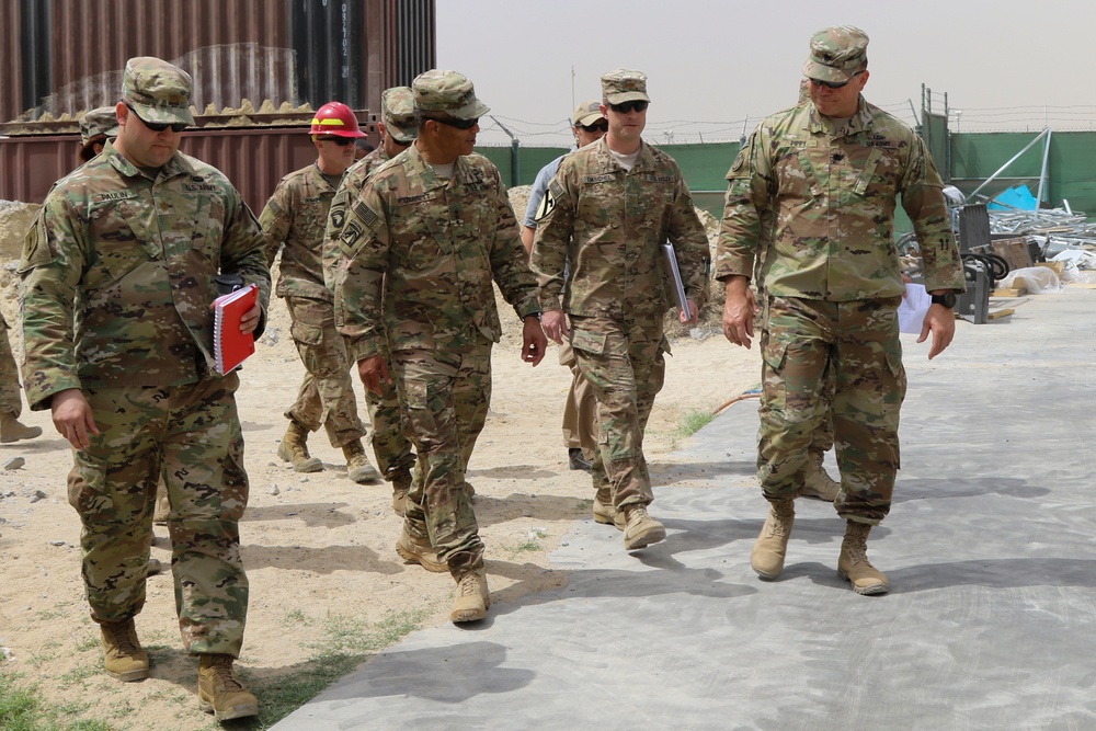 USARCENT’s commanding general visits Soldiers on Camp Arifjan