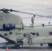 U.S. Army Air Crews conduct routine maintenance on a CH-47