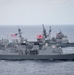 U.S. Navy and JMSDF ships transit Philippine Sea