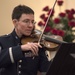 Violinist plays during commemoration