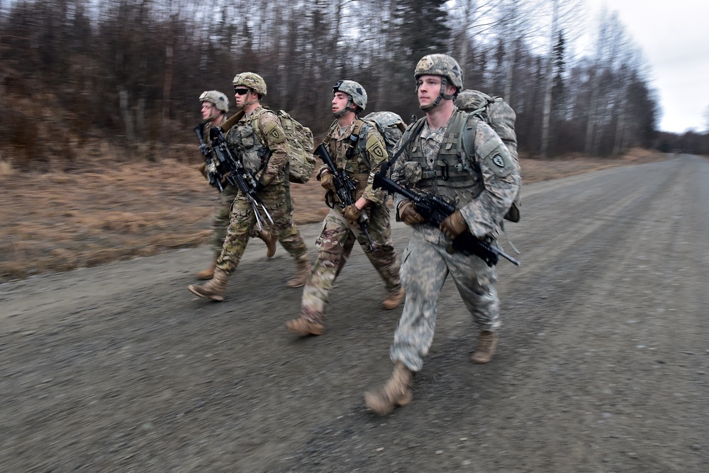 Comanche Paratroopers execute Tactical Foot March