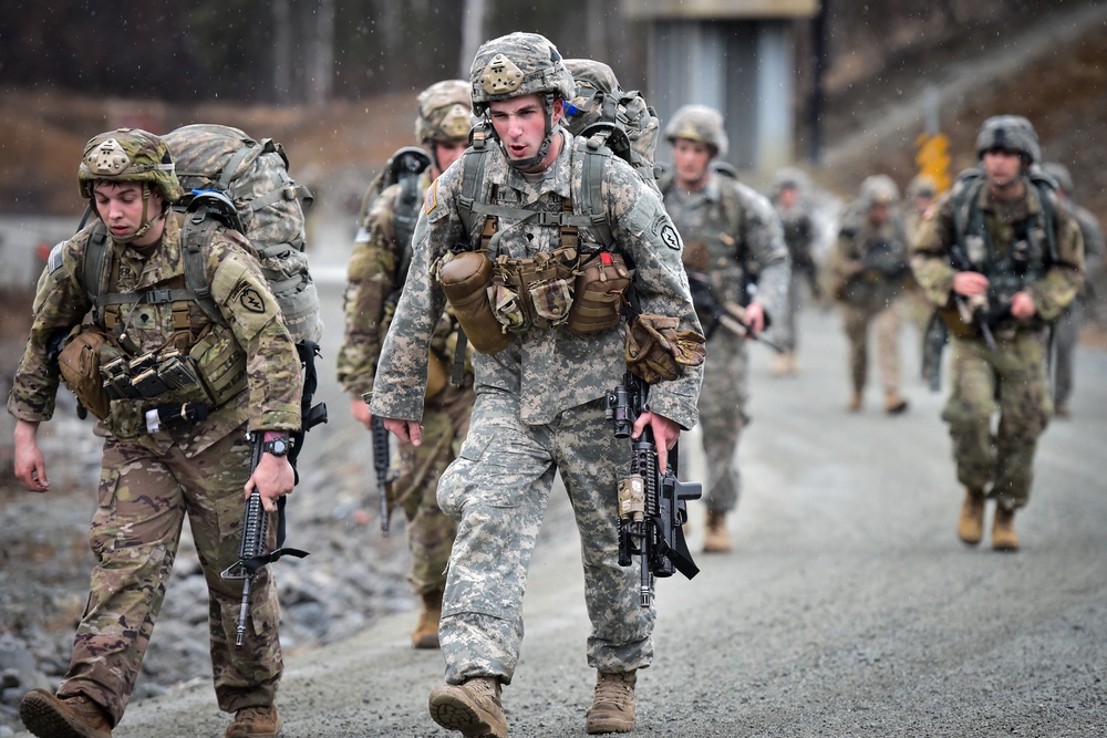 Comanche Paratroopers execute Tactical Foot March