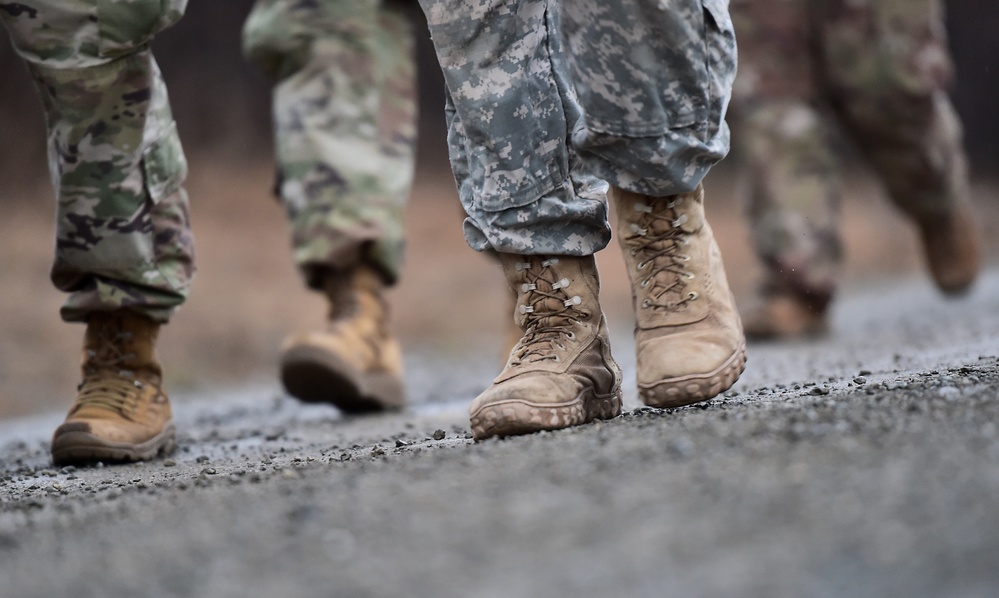 Comanche Paratroopers execute Tactical Foot March