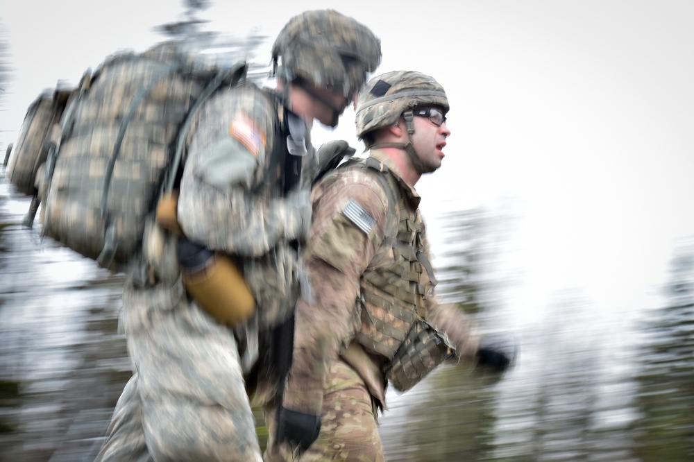 Comanche Paratroopers execute Tactical Foot March