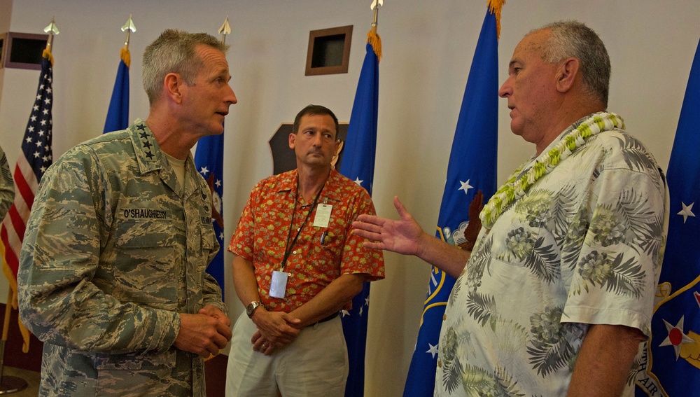 PACAF hosts former UH football Coach June Jones during conference