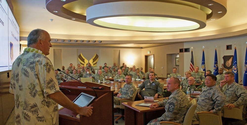 PACAF hosts former UH football Coach June Jones during conference