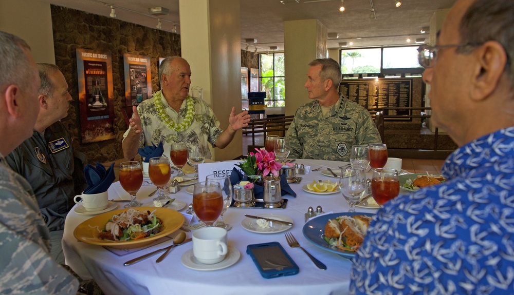 PACAF hosts former UH football Coach June Jones during conference