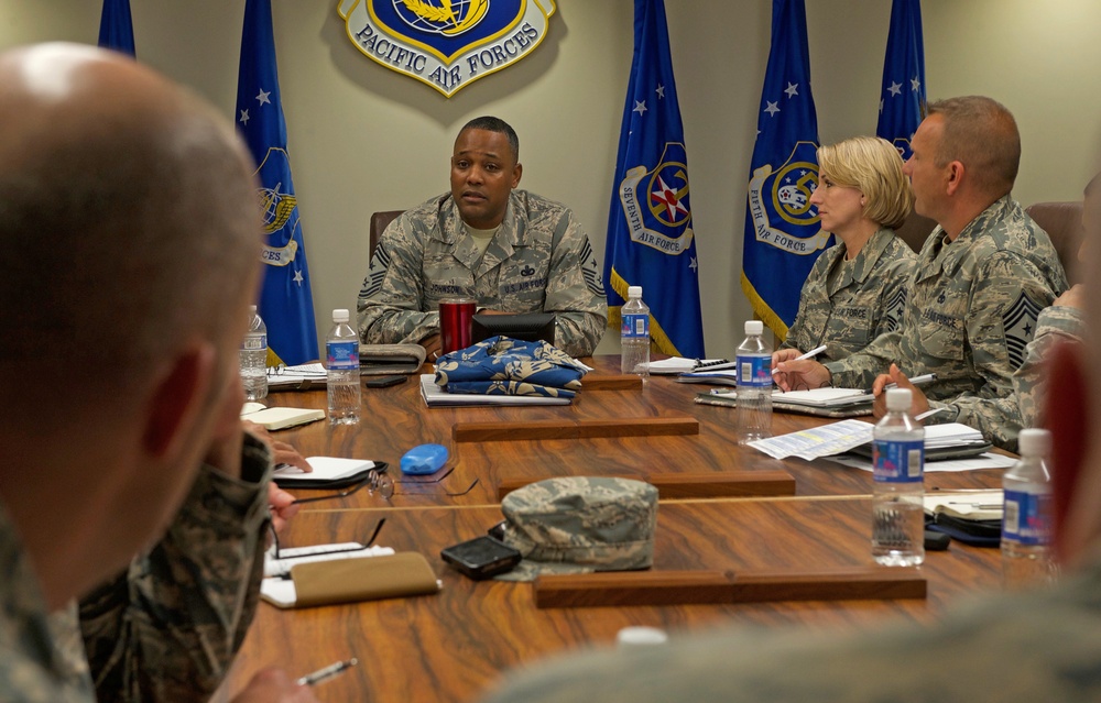 PACAF chiefs meet during spring commander's conference