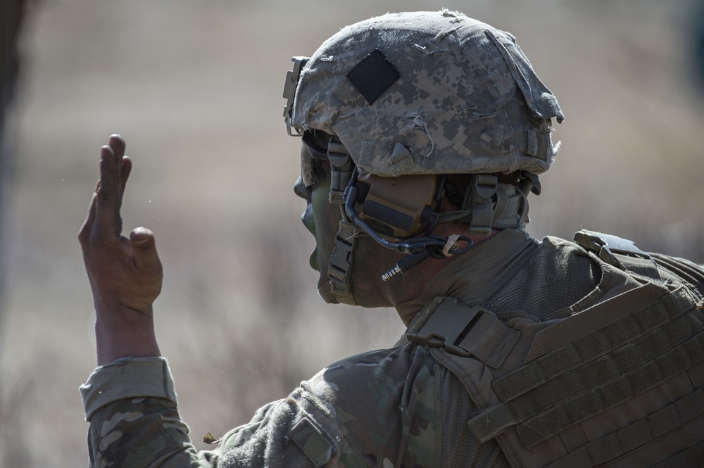 '1 Geronimo' scout platoon paratroopers conduct live-fire training at JBER