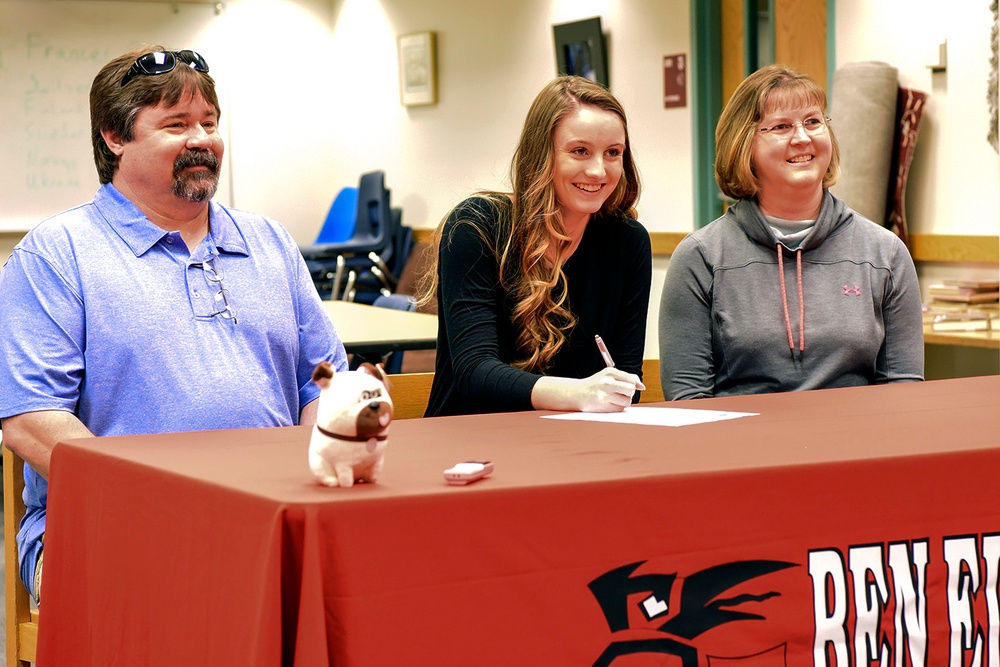 Interior Guardian's daughter signs college letter of intent