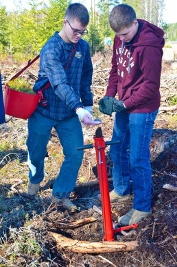 US Soldiers plant trees in Estonia in honor of Earth Day