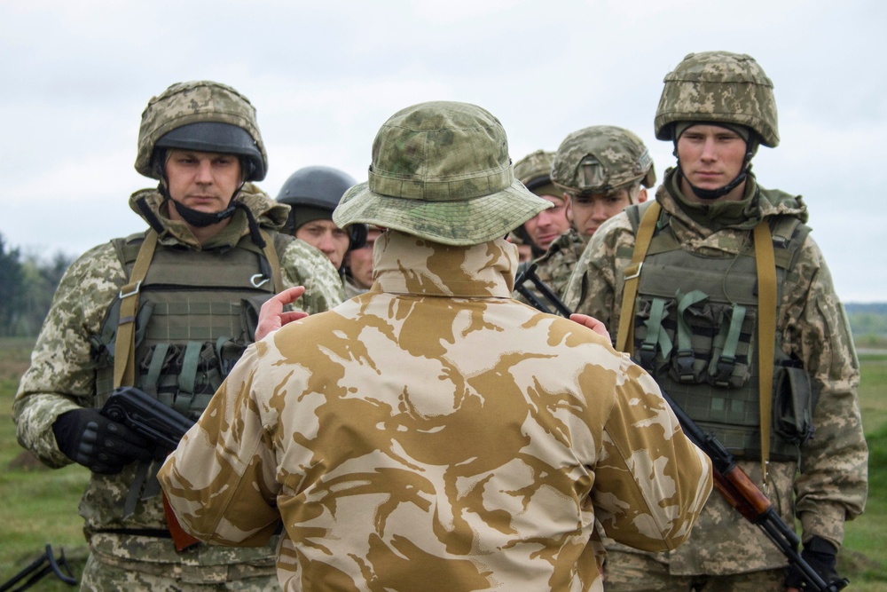 Grenade training at Yavoriv Combat Training Center