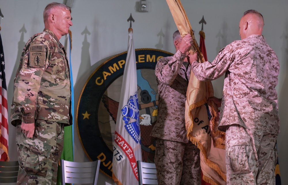 CJTF-HOA welcome new commander, senior enlisted leader