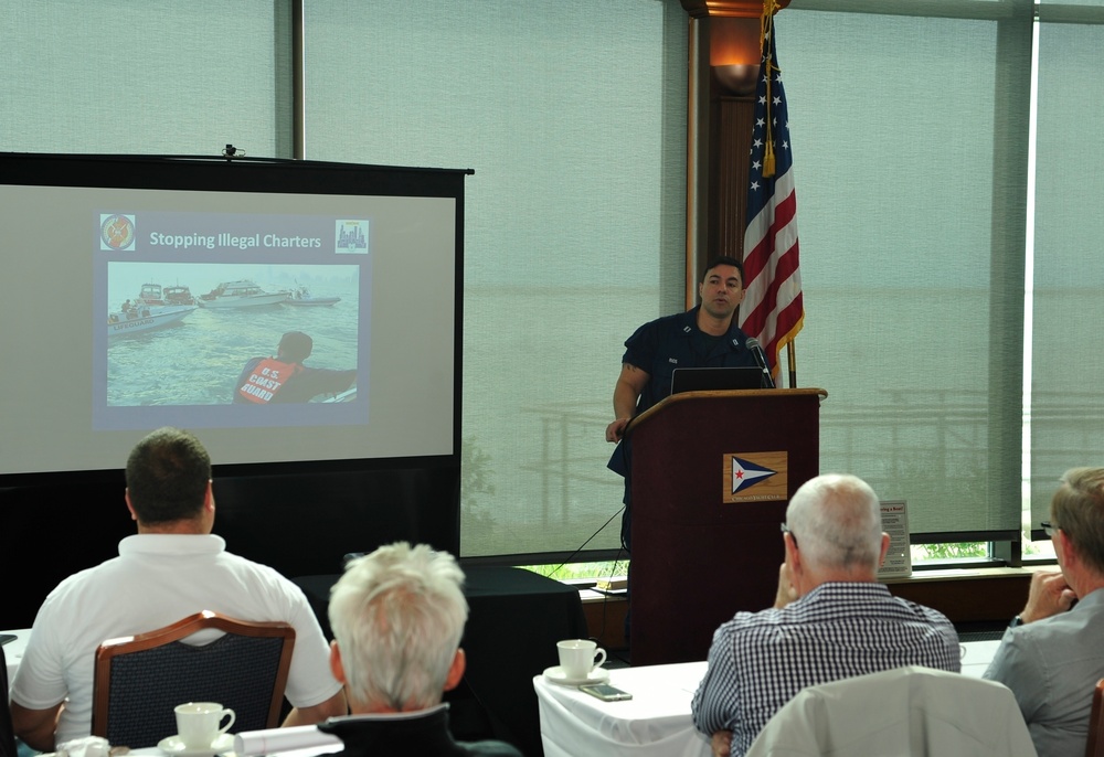 Marine Safety Unit Chicago hosts bareboat charter, uninspected passenger vessel workshop at Chicago Yacht Club