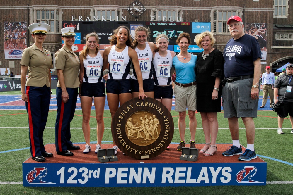 Marines award track athletes at Penn Relays 2017
