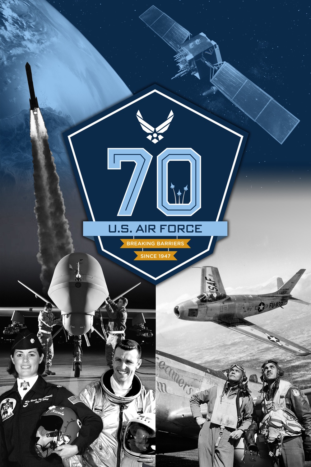 United States Air Force 70th Birthday (Small 7.5x10)