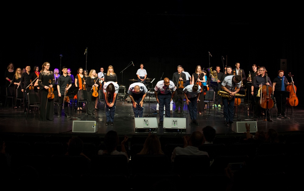 AFCENT band rocks out with community partners in Doha