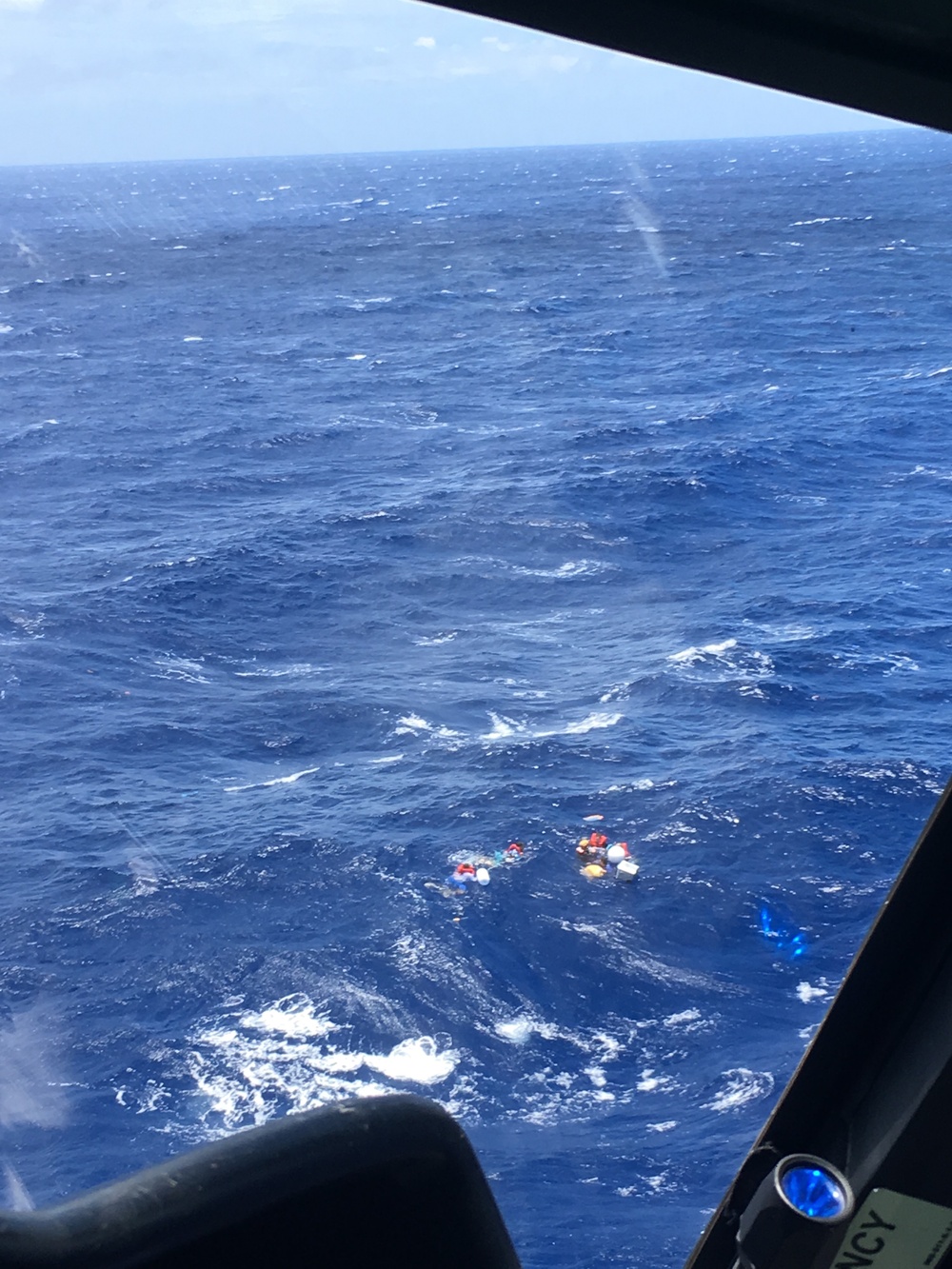 Coast Guard, Good Samaritan vessel, Puerto Rico Police marine unit rescue 5 boaters in the Mona Passage