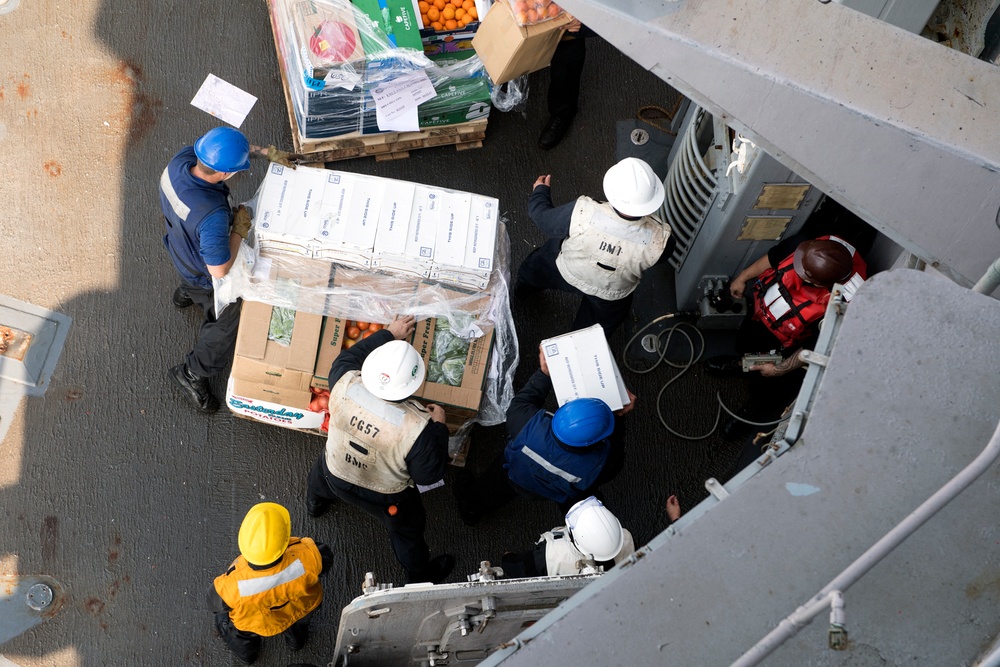 USS Lake Champlain (CG 57) Replenishment-at-Sea