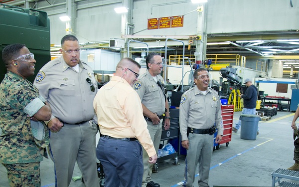 CHP command tours MCLB Barstow