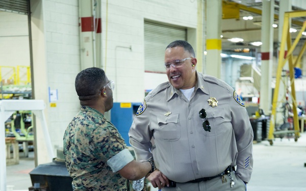 CHP command tours MCLB Barstow