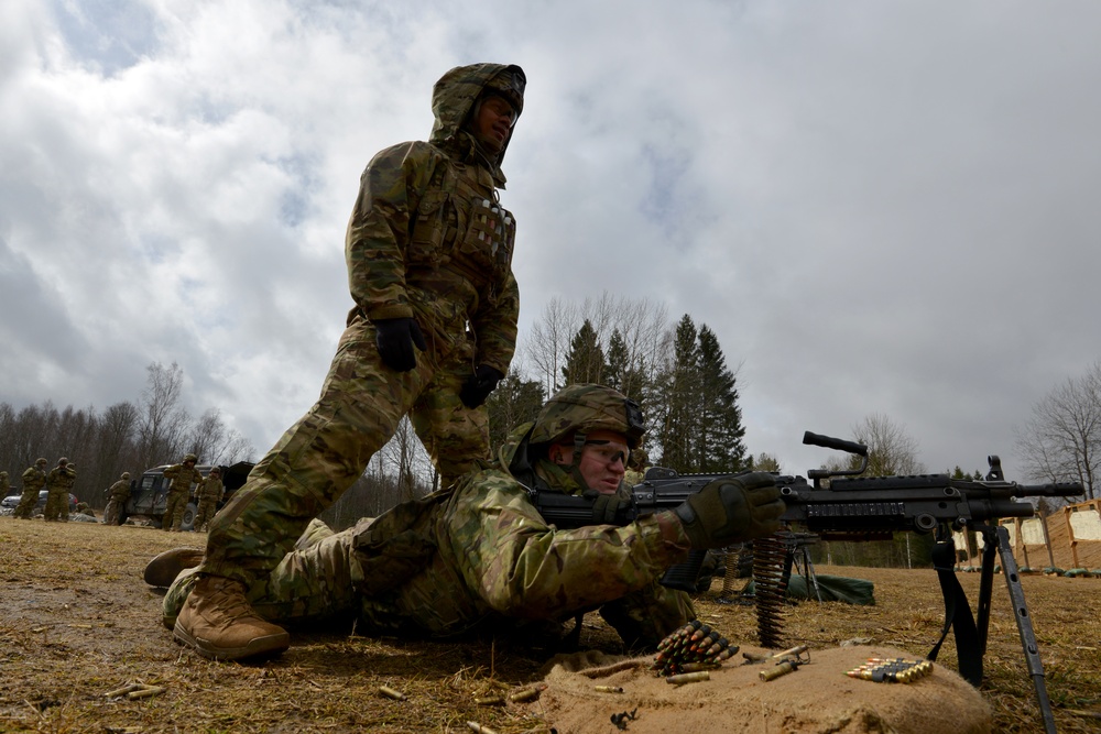 U.S. Soldiers Train in Estonia