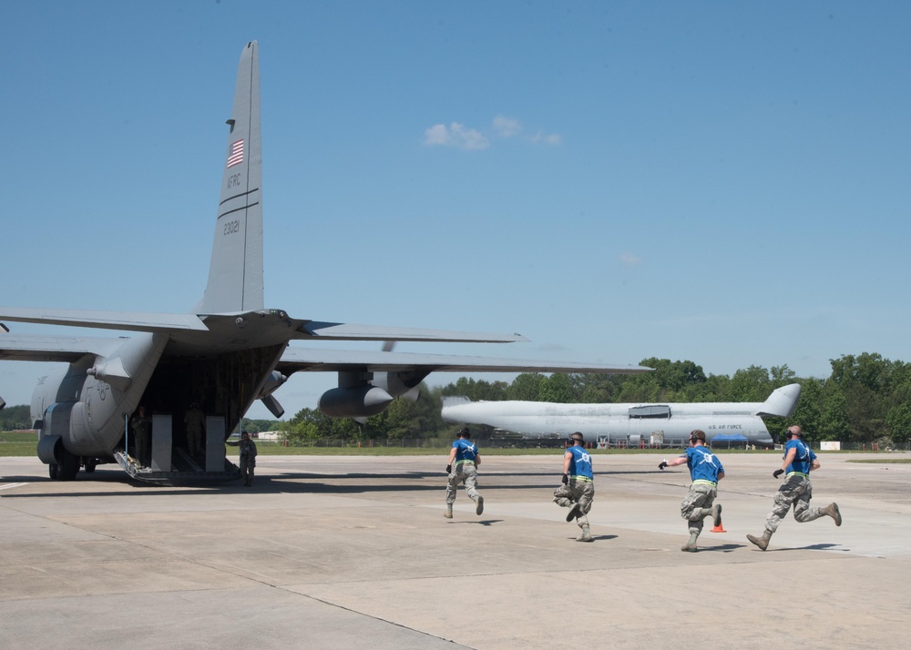 Aerial porters compete in AFRC Port Dawg Challenge