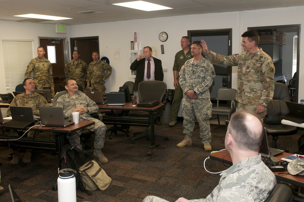 The Adjutant General of the Utah Army National Guard shows support for Cyber Shield 17