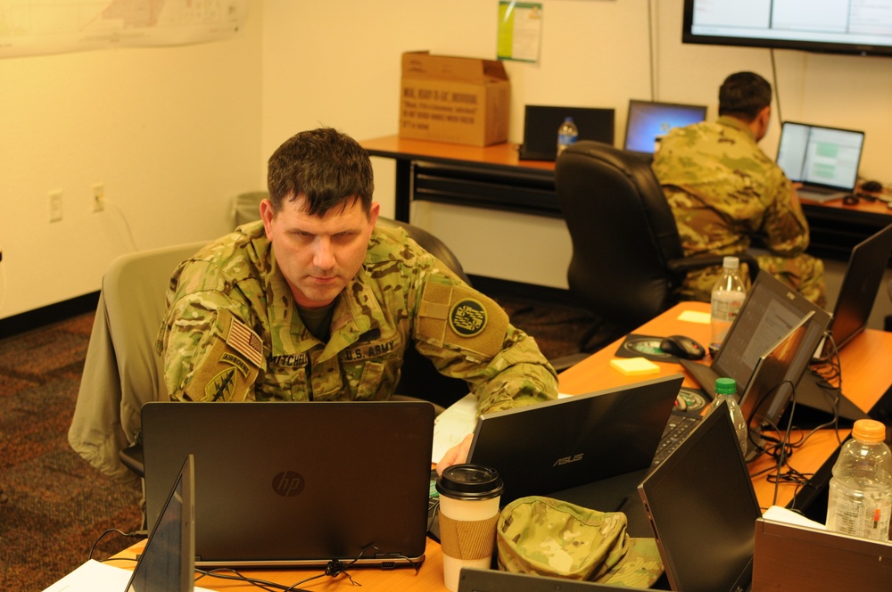 Maryland Guardsmen at Cyber Shield 17