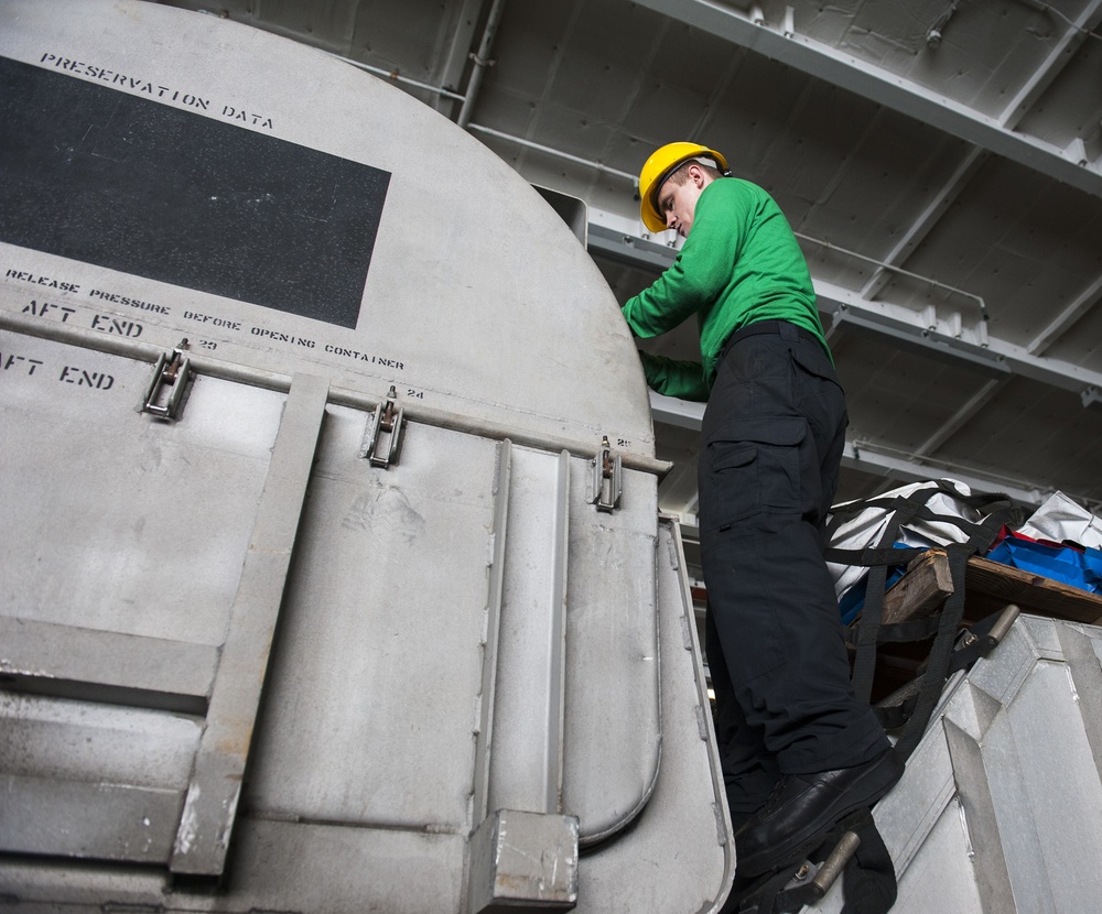 GHWB is the flagship of Carrier Strike Group (CSG) 2, which is comprised of the staff of CSG-2; GHWB; the nine squadrons and staff of Carrier Air Wing (CVW) 8; Destroyer Squadron (DESRON) 22 staff and guided-missile destroyers USS Laboon (DDG 58) and USS