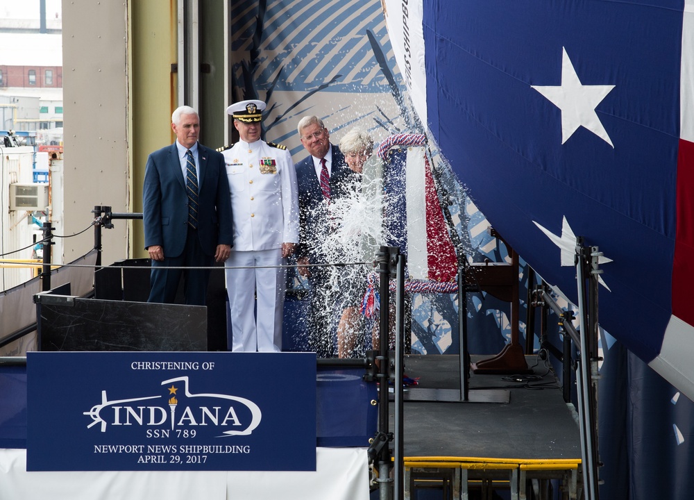 Christening PCU Indiana (SSN 789)