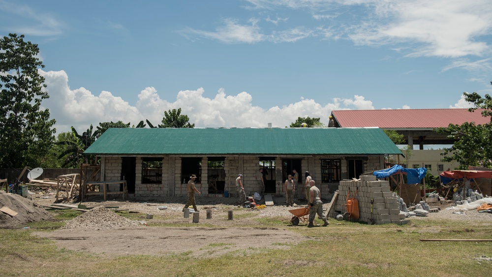 Balikatan engineers build schools for Ormoc children