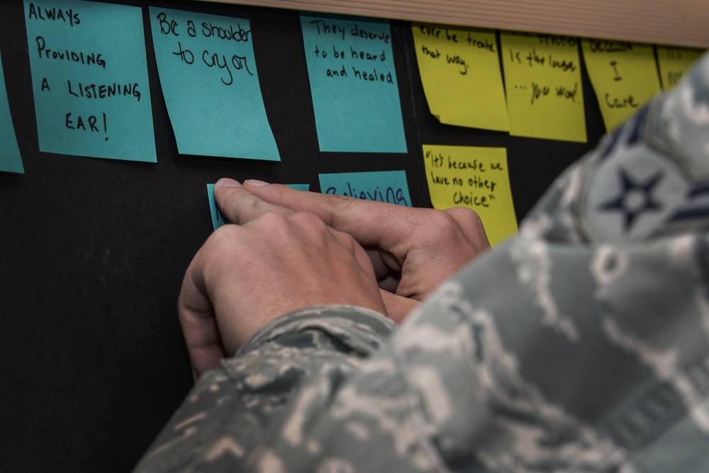 DVIDS - News - Stick with Survivors sticky note project supports sexual ...