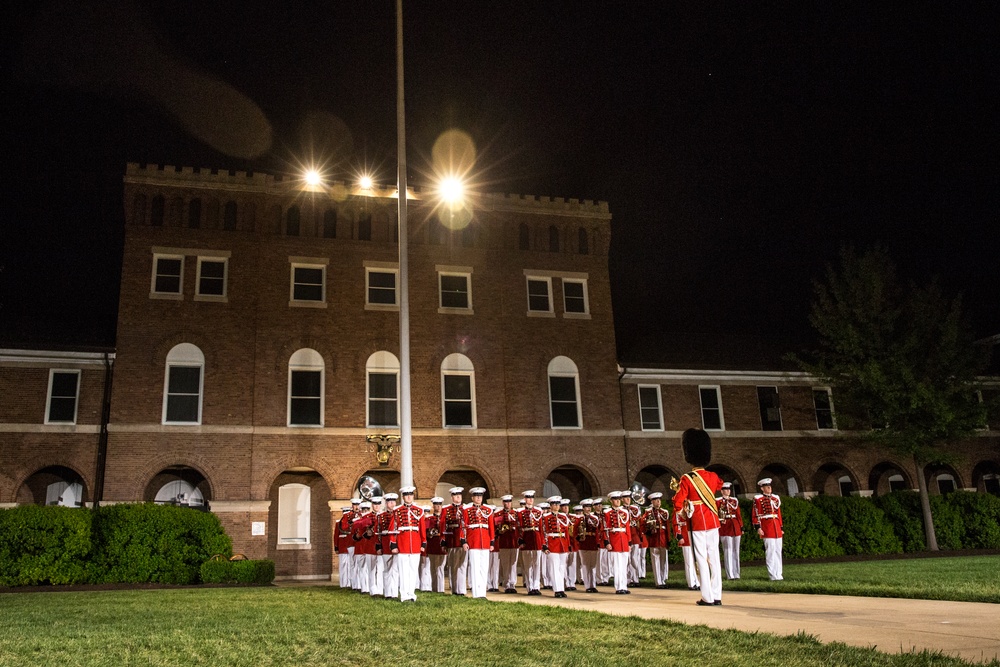 Marine Barracks Washington Evening Parade Dress Rehearsal April 26, 2017