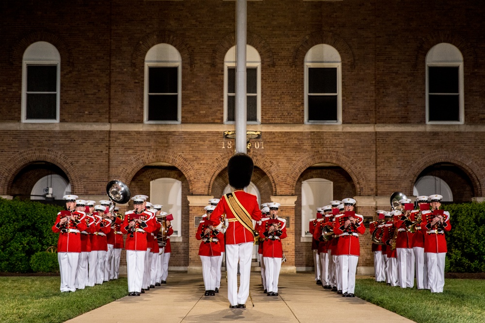 Marine Barracks Washington Evening Parade Dress Rehearsal April 26, 2017