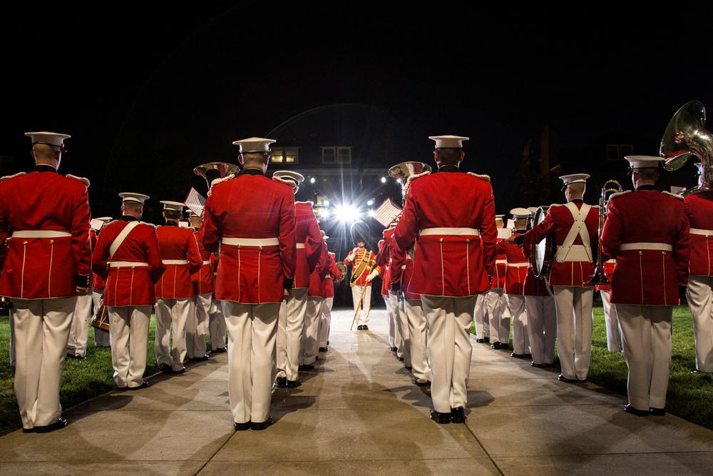 Marine Barracks Washington Evening Parade Dress Rehearsal April 26, 2017