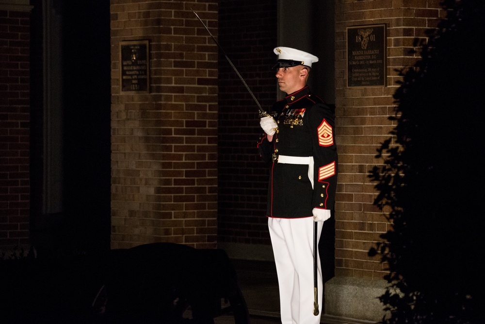 Marine Barracks Washington Evening Parade Dress Rehearsal April 26, 2017