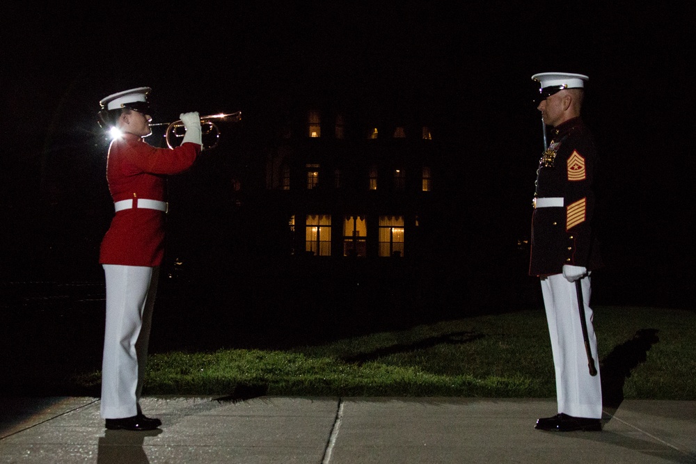 Marine Barracks Washington Evening Parade Dress Rehearsal April 26, 2017