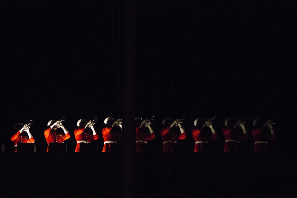 Marine Barracks Washington Evening Parade Dress Rehearsal April 26, 2017