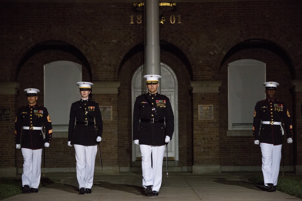 Marine Barracks Washington Evening Parade Dress Rehearsal April 26, 2017