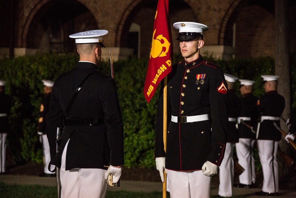 Marine Barracks Washington Evening Parade Dress Rehearsal April 26, 2017