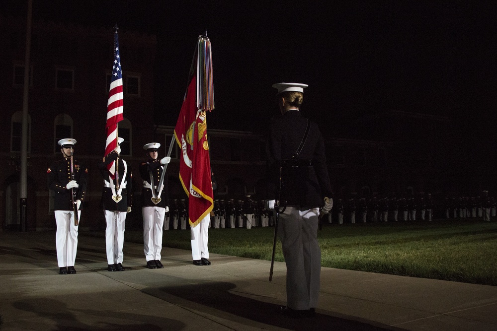 Marine Barracks Washington Evening Parade Dress Rehearsal April 26, 2017