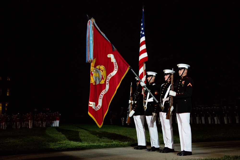 Marine Barracks Washington Evening Parade Dress Rehearsal April 26, 2017